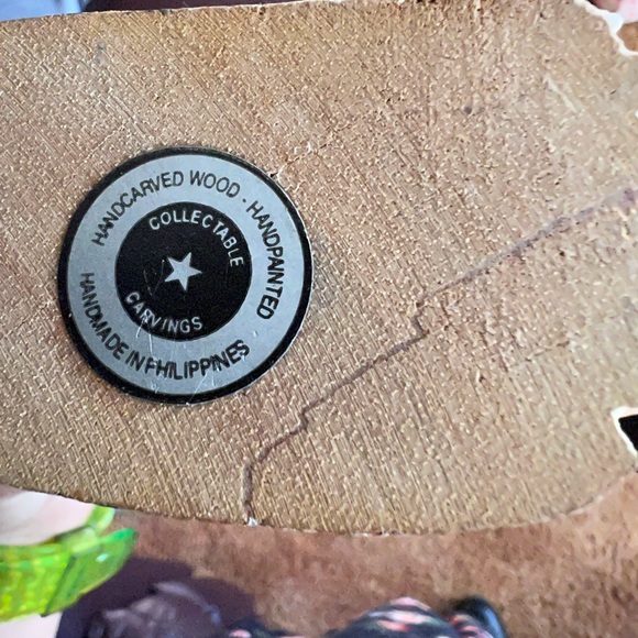 Collectible Carvings hand carved and painted made in the Philippines wooden cat - Picture 3 of 16